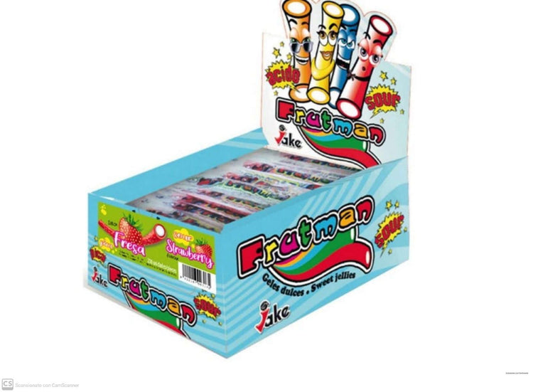 FRUTMAN FRAGOLA CARAMELLE FRIZZANTI RIPIENE X200 PEZZI JAKE SCAD 07/25