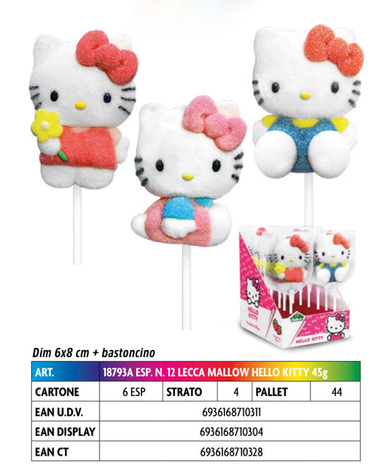 LECCA LECCA MALLOW "HELLO KITTY" 45gX12 PEZZI SCAD 04/26