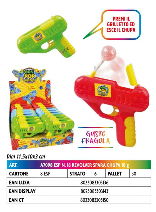 PISTOLA SPARA LECCA LECCA GRAMMI 10 X 18 PEZZI