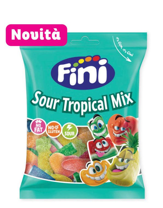 FINI SOUR CARAMELLE TROPICAL MIX GRAMMI 90 X 12PEZZI SENZA GLUTINE SCAD 05/26