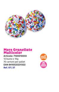 CARAMELLE MORE GRANELLATE MULTICOLORE FINI KG 1 SCAD 30/06/2026