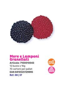 CARAMELLE MORE E LAMPONI GRANELLATE FINI KG 1 SCAD 30/09/2026
