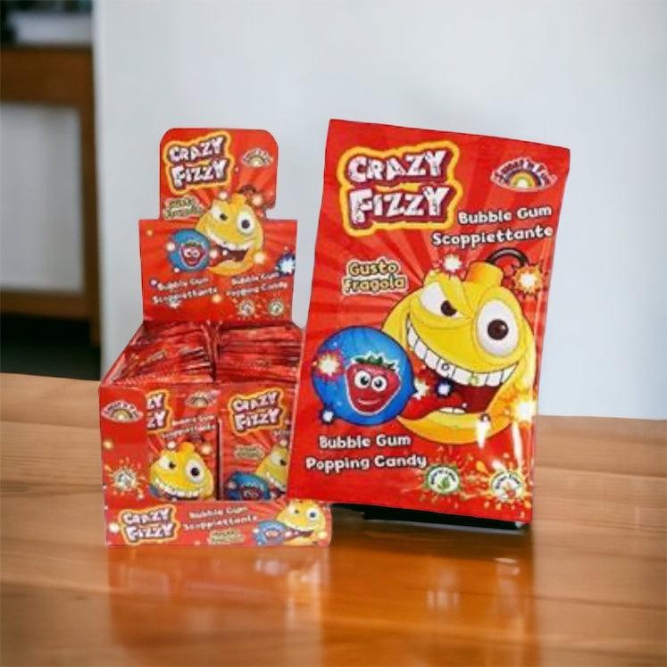 CRAZY FIZZY GUSTO FRAGOLA GOMME SCOPPIETTANTI X 50 PEZZI