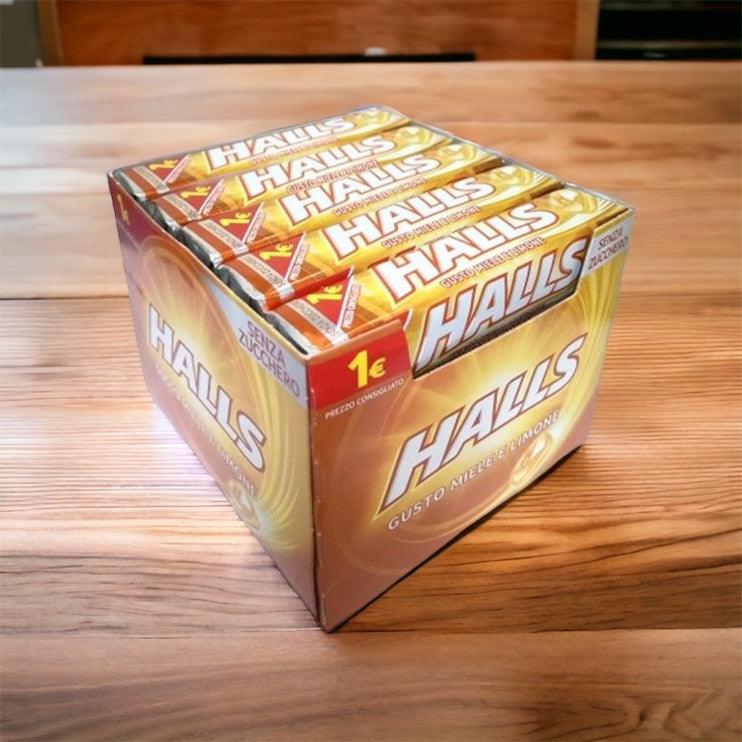 HALLS STICK CARAMELLE MIELE E LIMONE SENZA ZUCCHERO 20 PEZZI EURO 1.30