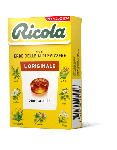 RICOLA ASTUCCIO CLASSICO SENZA ZUCCHERO E SENZA GLUTINE 20 PEZZI 12/27