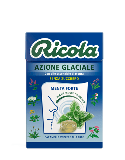 RICOLA ASTUCCIO SENZA ZUCCHERO E SENZA GLUTINE 20 PEZZI AZIONE GLACIALE 12/27