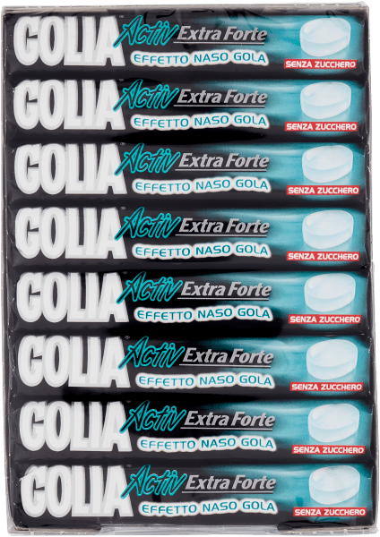 GOLIA ACTIVE CARAMELLE EXTRA FORTE SENZA ZUCCHERO 24 PEZZI 08/26