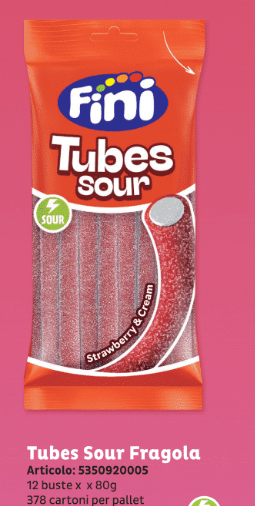 FINI SOUR PENCIL FRAGOLA CARAMELLE FRIZZANTI GRAMMI 90 X12 PEZZI SCAD 24/09/2026