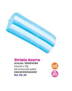 CARAMELLE MARSHMALLOW STRIATO AZZURRO KG 1 FINI SENZA GLUTINE SCAD 05/26