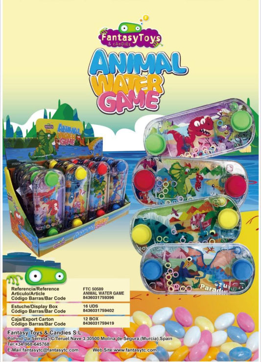 ANIMAL WATER GAME CON CARAMELLE FANTASY TOYS X 16 PEZZI