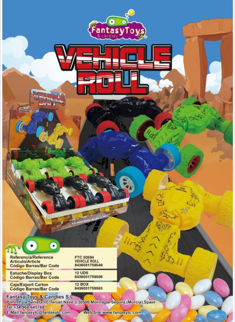 AUTO ROLL CON CARAMELLE FANTASY TOYS X12 PEZZI