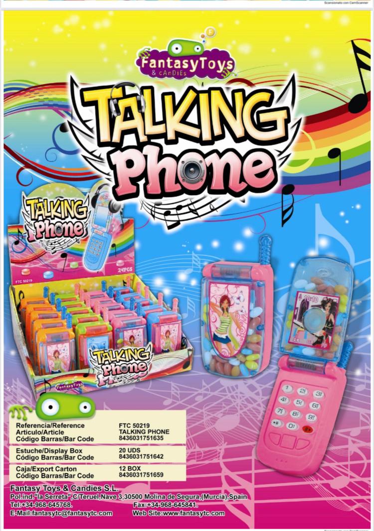 TALKING PHONE CON CARAMELLE FANTASY TOYS X 20 PEZZI