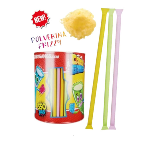 CARAMELLE FRIZZY STRAWS 3 GRAMMI X 350 PEZZI