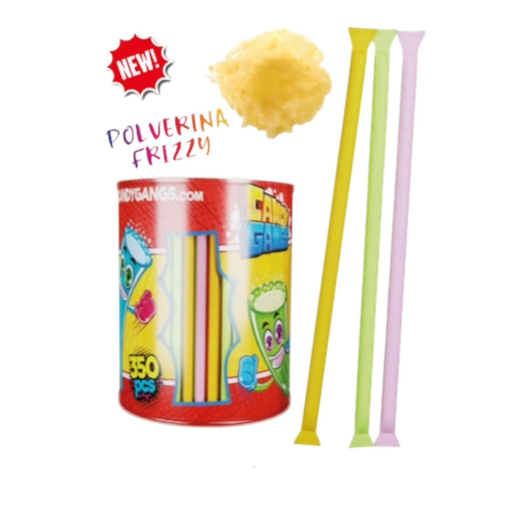 CARAMELLE FRIZZY STRAWS 3 GRAMMI X 350 PEZZI