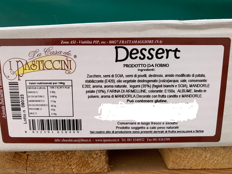 PASTA ALLA MANDORLA 2 KG - PASTICCINI SCADENZA 14/02/26