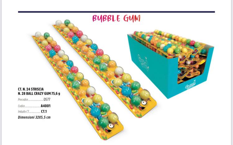 STRISCIA DA 28 BUBBLE GUM GRAMMI 76 X 24 STRISCE ROSSINI'S