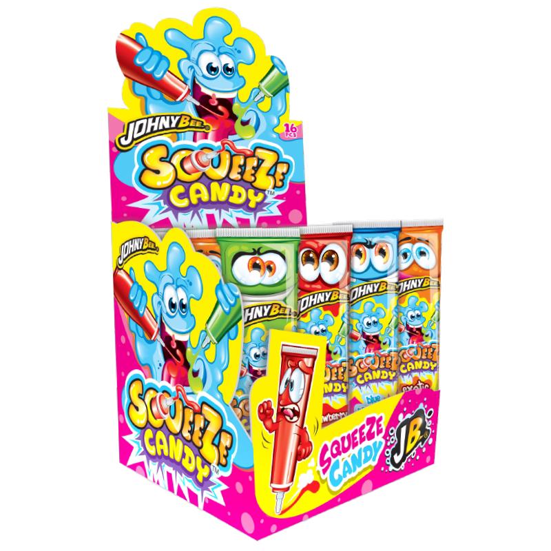 SQUEEZE CANDY LIQUID GRAMMI 44 X16 PEZZI JOHNYBEE