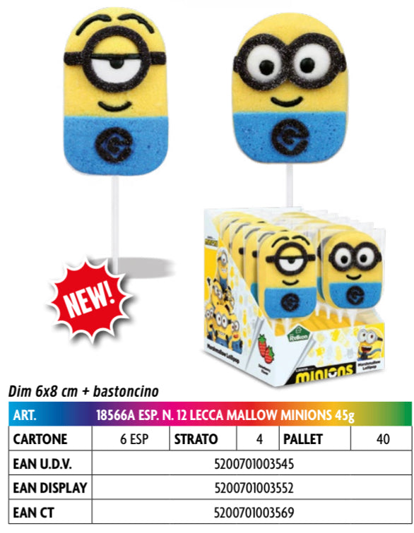 LECCA LECCA MALLOW MINIONS GR 45 X 12 PEZZI