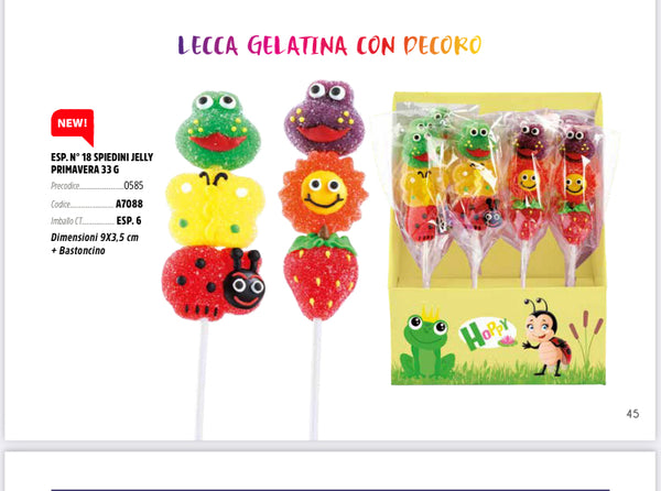 LECCA LECCA JELLY PRIMAVERA CON DECORO GRAMMI33 X18 PEZZI