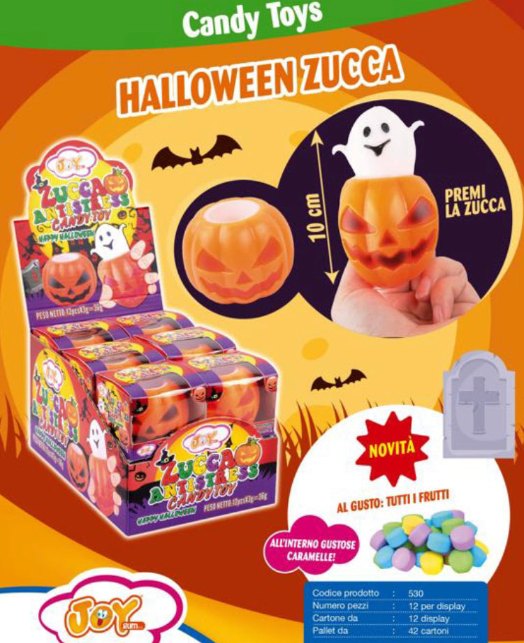 HALLOWEEN ZUCCA ANTISTRESS X 12 PEZZI JOHNYBEE