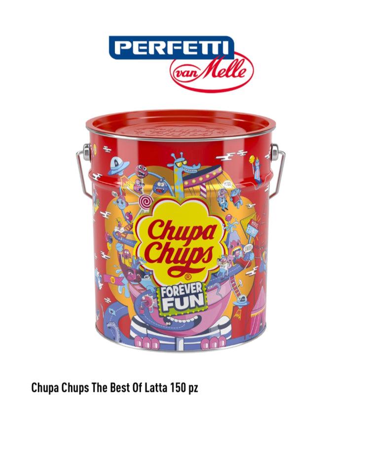 CHUPA CHUPS FRUTTA X 150 PEZZI LATTINA 05/26