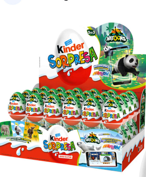 KINDER SORPRESA NATOONS UNISEX X 48 PEZZI