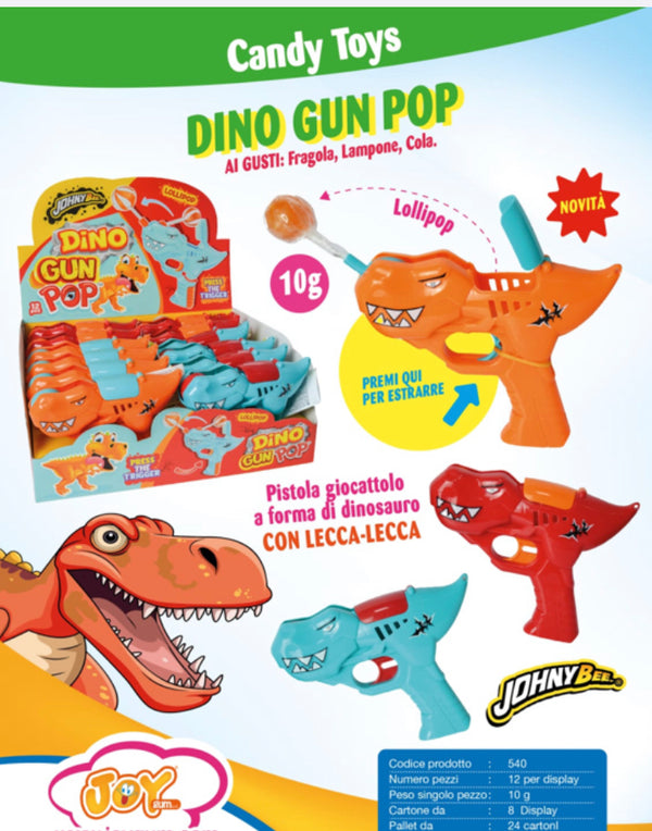 DINO GUN POP LECCA LECCA GRAMMI 10 X 12 PEZZI JOHNYBEE