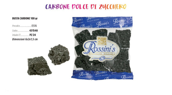 CARBONE DOLCE ZUCCHERATO BUSTA GRAMMI 100 X 24 PEZZI