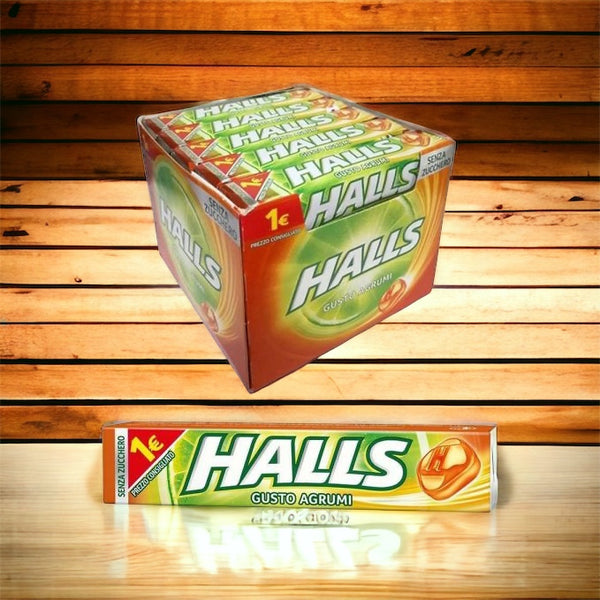 HALLS AGRUMI SENZA ZUCCHERO X 20 PEZZI