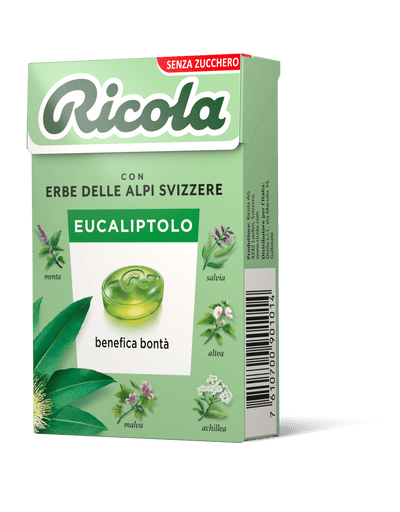 RICOLA ASTUCCIO EUCALIPTOLO SENZA GLUTINE 3 PEZZI