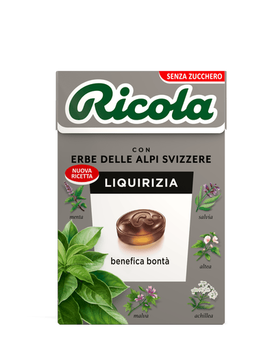 RICOLA ASTUCCIO LIQUIRIZIA  SENZA GLUTINE 3 PEZZI 12/25