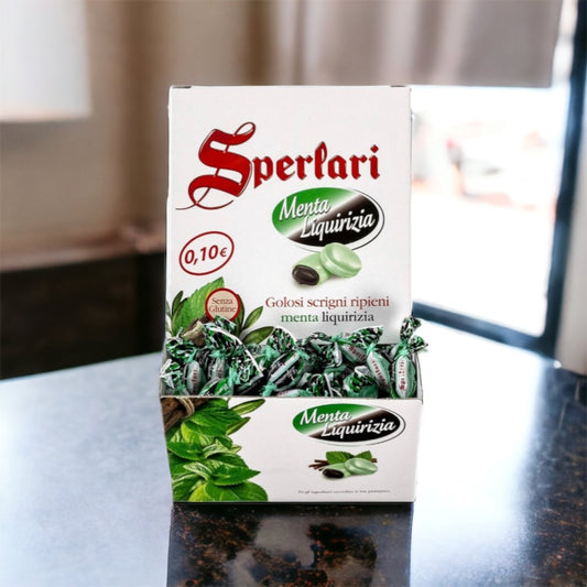 CARAMELLE LIQUIRIZIA E MENTA SPERLARI  GR 733