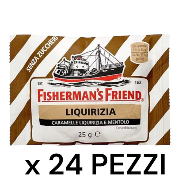 FISHERMAN'S FRIEND LIQUIRIZIA SENZA ZUCCHERO GRAMMI 25X24 PEZZI SCAD.12/26