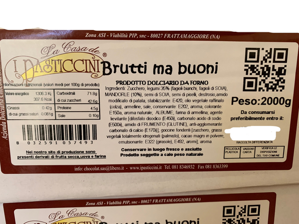 PASTICCINI BRUTTI MA BUONI KG 2 SCAD 12/02/25