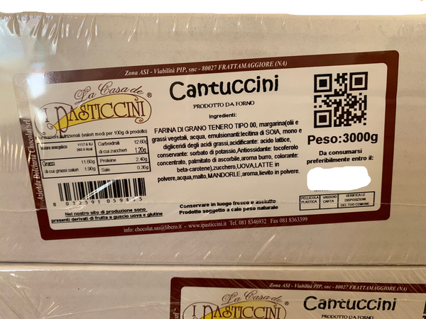 PASTICCINI CANTUCCINI MANDORLE  KG 3 SCAD 03/2025