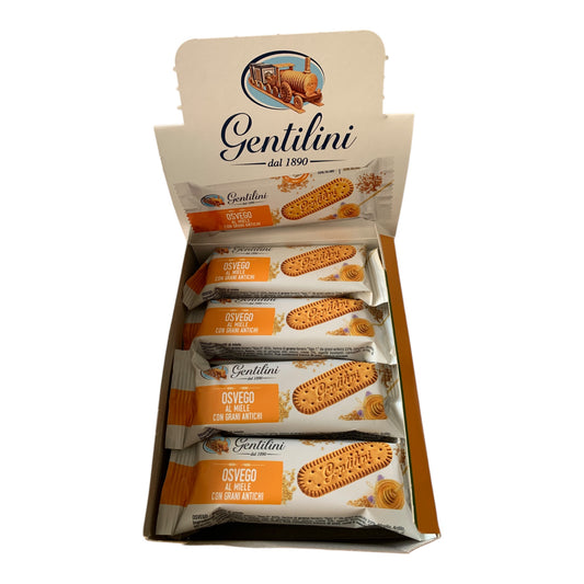 OSVEGO BISCOTTI AL MIELE CON GRANI ANTICHI GRAMMI 27 X12 PEZZI SCAD 03/26