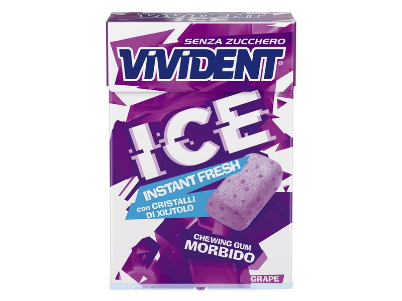 VIVIDENT ICE GRAPE ASTUCCIO X 20 PEZZI SENZA ZUCCHERO