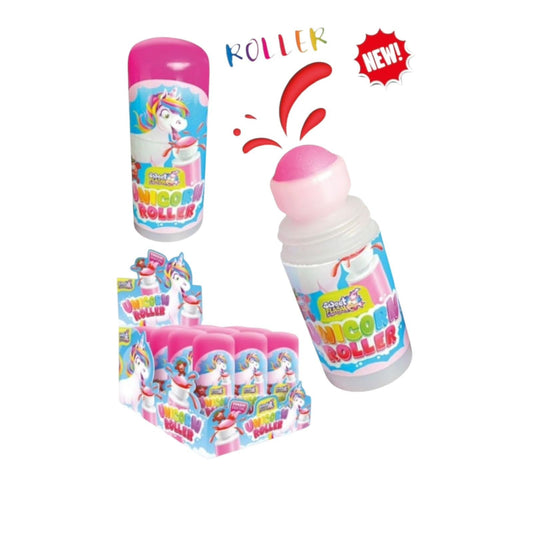 UNICORN CANDY ROLLER 60 GRAMMI X 12 PEZZI COLORA LINGUA