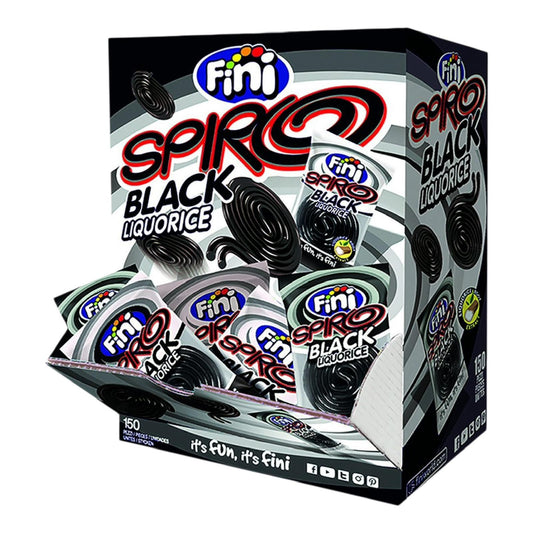 FINI SPIRO CARAMELLE ROTELLE LIQUIRIZIA X150 PEZZI SCAD 01/26