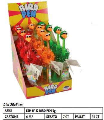 BIRD PEN CON CARAMELLINE GRAMMI 5 X12 PEZZI