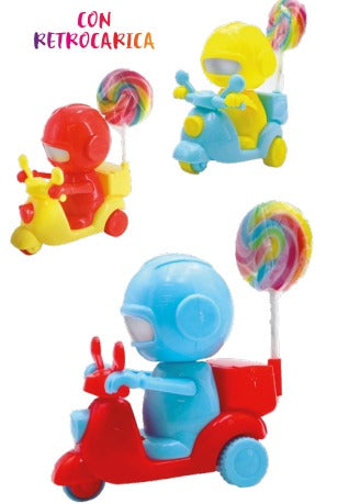 SPACE SCOOTER CON LECCA LECCA 12 GRAMMI X 12 PEZZI