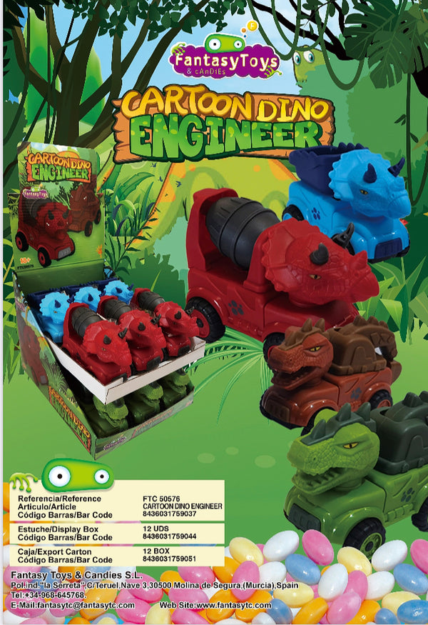 AUTO DINOSAURI FANTASY TOYS  X12 PEZZI