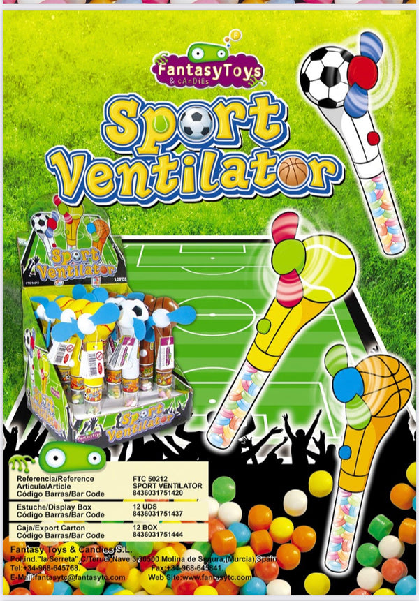 VENTILATORE SPORTIVO FANTASY TOYS X 12 PEZZI SENZA GLUTINE SCAD 01/26