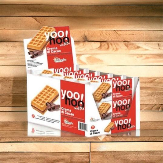 WAFFLE YOOHOO CIOCCOLATO GRAMMI 50 X12 PEZZI