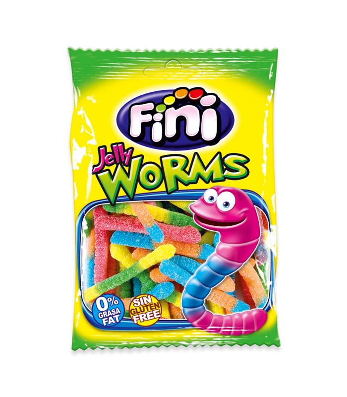 FINI JELLY WORMS 90GR X 12 PEZZI - SENZA GLUTINE