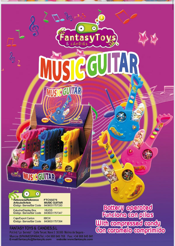 CHITARRA MUSICALE FANTASY TOYS MUSIC GUITAR X 18 PEZZI SCAD 01/26