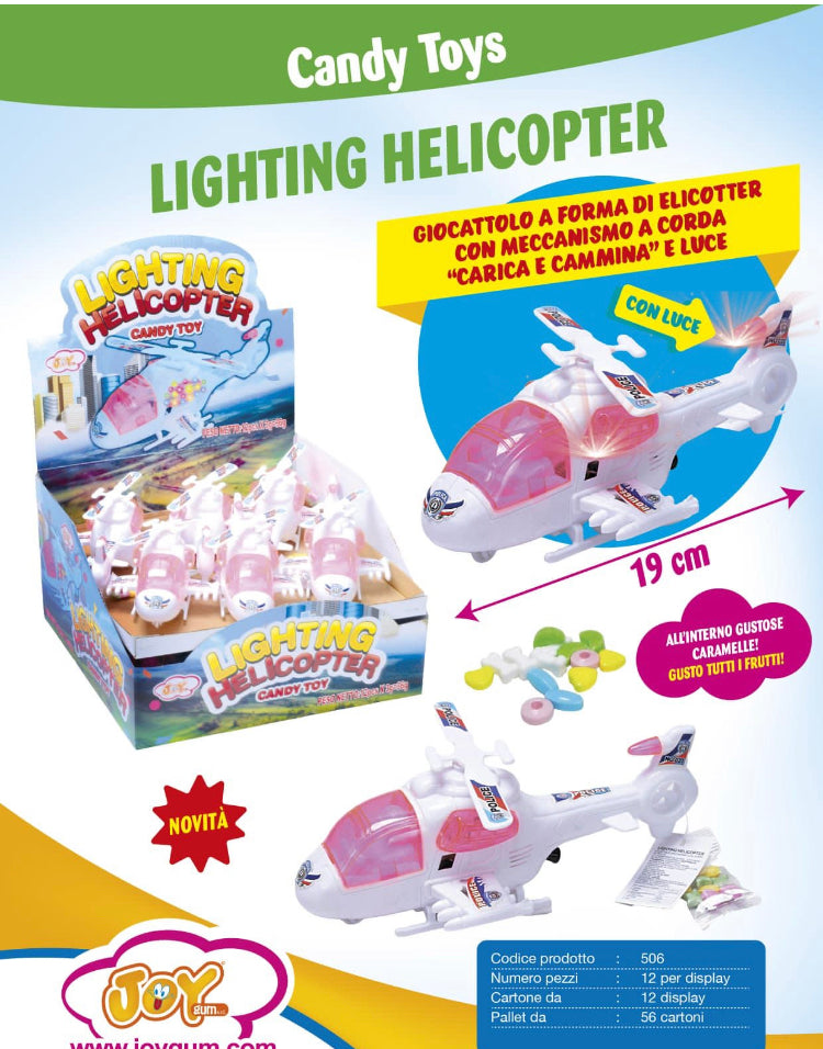 LIGHTING HELICOPTER X 12 PEZZI JOHNYBEE