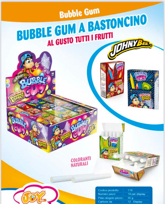 BUBBLE GUM A BASTONCINO POWDER EFFECT GR35X18 JOHNYBEE 30/05/2025