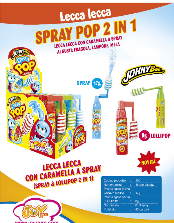 LECCA LECCA SPRAY POP 2 IN 1 GRAMMI 17X18 PEZZI