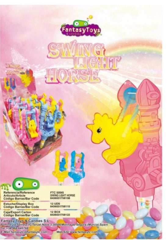 GIOSTRA CAVALUCCIO LUMINOSO FANTASY TOYS  X12 PEZZI SENZA GLUTINE SCAD 01/26